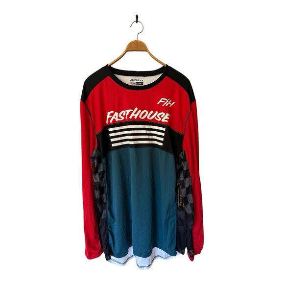 Fasthouse Other - Grindhouse Fasthouse Omega Jersey Size 3X 2802-4113 Red White Blue Cycling